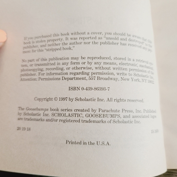 Vintage 90s Goosebumps Beware, The Snowman by R.L. Stine Book Scholastic - Picture 3 of 5